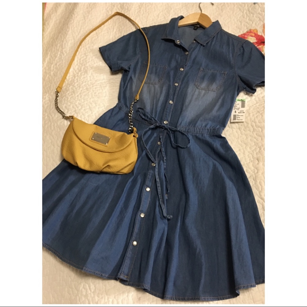 Denim Papaya Dress